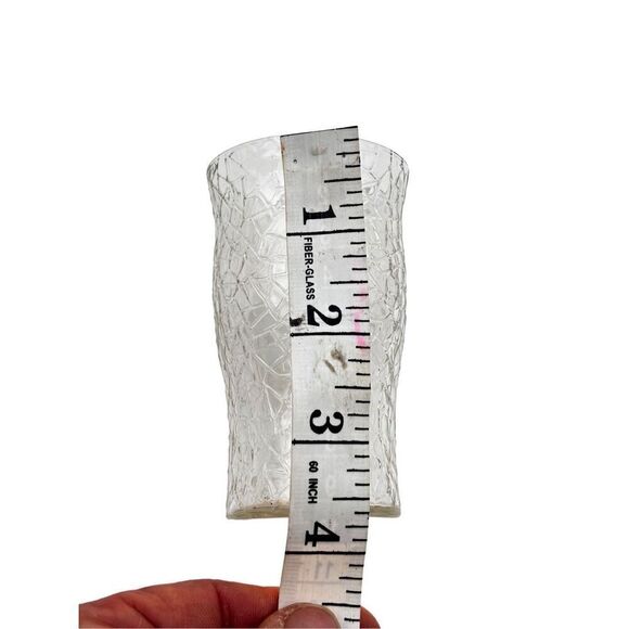 6 crackled glass mini glasses - Picture 5 of 6